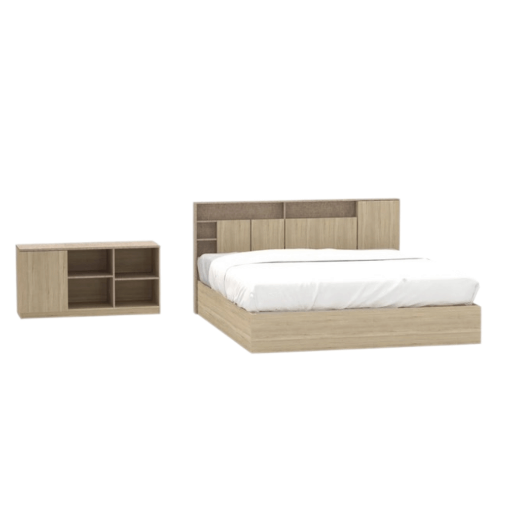 ชุดห้องนอน + ที่นอน PVC 6 ฟุต WISDOM DESIGN FURNITURE รุ่น LOTTO สีโซลิค_2